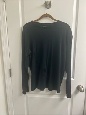 Polo by Ralph Lauren Black Long-Sleeve Crew Tee 100% cotton